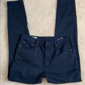 High Rise Skinny Dark Blue Pants